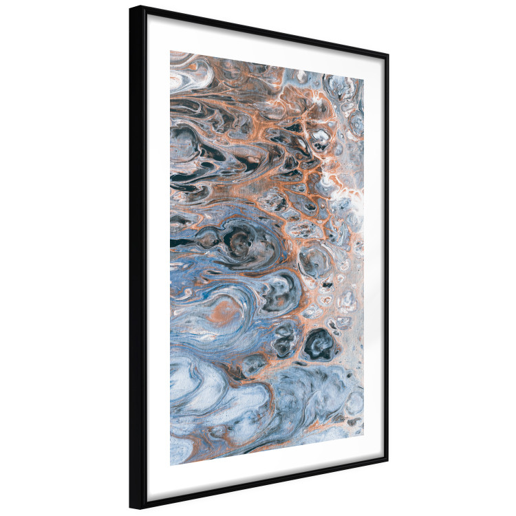 Wall Poster Sienna Blue Marble - colorful abstraction with artistic spots and streaks 117790 additionalImage 11