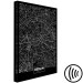 Canvas Art Print Berlin Layout (1-part) - Black and White City Map Perspective 118090 additionalThumb 6