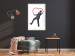 Poster Elegant Graffiti Artist - heart and man in a suit in Banksy style 118690 additionalThumb 22