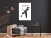 Poster Elegant Graffiti Artist - heart and man in a suit in Banksy style 118690 additionalThumb 6