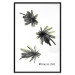 Poster Carefree Moments - tropical palms and black inscriptions on a white background 122290 additionalThumb 15