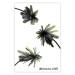 Poster Carefree Moments - tropical palms and black inscriptions on a white background 122290
