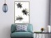 Poster Carefree Moments - tropical palms and black inscriptions on a white background 122290 additionalThumb 5