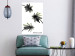 Poster Carefree Moments - tropical palms and black inscriptions on a white background 122290 additionalThumb 17