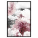 Poster Flowers in the Clouds - pink flowers amidst clouds against the backdrop of a city map 122790 additionalThumb 18