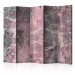 Folding Screen Stone Spring II - stone texture with delicate marble motif 122990