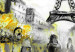Canvas Colourful Rendez-Vous (1 Part) Wide Yellow 123090 additionalThumb 4