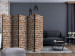 Folding Screen Brick Space II - architectural texture of red brick 123290 additionalThumb 4