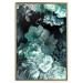 Wall Poster Emerald Garden - mint-colored floral garden with flowers 123490 additionalThumb 16