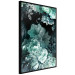 Wall Poster Emerald Garden - mint-colored floral garden with flowers 123490 additionalThumb 10