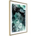 Wall Poster Emerald Garden - mint-colored floral garden with flowers 123490 additionalThumb 6