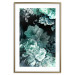 Wall Poster Emerald Garden - mint-colored floral garden with flowers 123490 additionalThumb 14