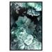 Wall Poster Emerald Garden - mint-colored floral garden with flowers 123490 additionalThumb 18