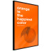 Wall Poster The Happiest Colour - quote and orange fruit on orange background 123590 additionalThumb 12