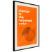 Wall Poster The Happiest Colour - quote and orange fruit on orange background 123590 additionalThumb 3