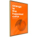 Wall Poster The Happiest Colour - quote and orange fruit on orange background 123590 additionalThumb 14