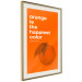 Wall Poster The Happiest Colour - quote and orange fruit on orange background 123590 additionalThumb 2