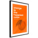 Wall Poster The Happiest Colour - quote and orange fruit on orange background 123590 additionalThumb 11