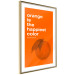 Wall Poster The Happiest Colour - quote and orange fruit on orange background 123590 additionalThumb 6