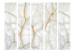 Folding Screen White Marble II (5-piece) - unique background with stone texture 124190 additionalThumb 3