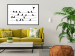 Poster Bird Family - black and white birds sitting on wires on a white background 125090 additionalThumb 6
