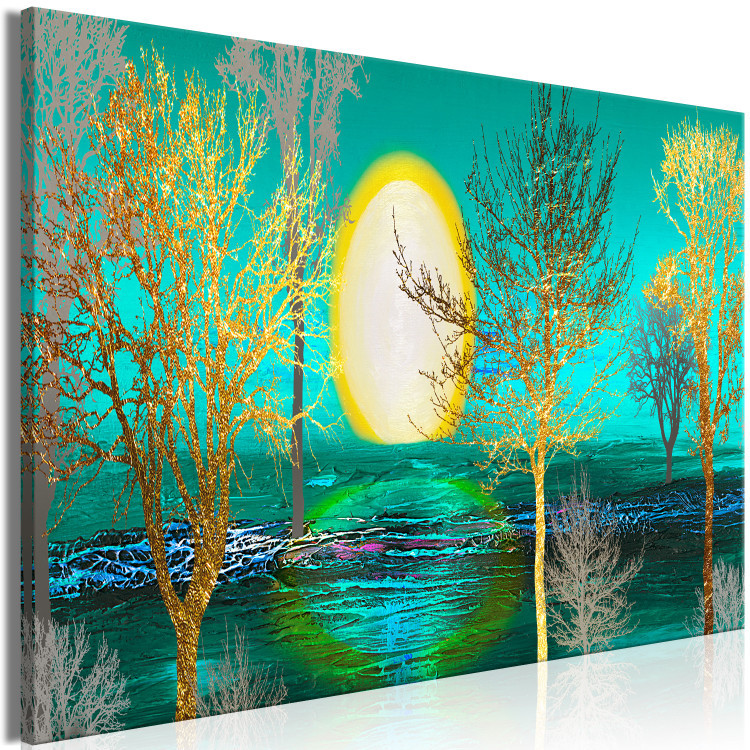Large canvas print Golden Forest [Large Format] 125390 additionalImage 2