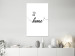Canvas Black English To be home sign - minimalistic on a white background 125790 additionalThumb 3