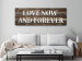 Canvas Print Love Now and Forever (1 Part) Narrow 125890 additionalThumb 3