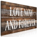 Canvas Print Love Now and Forever (1 Part) Narrow 125890 additionalThumb 2