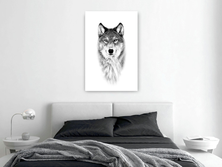 Canvas Print Snow Wolf (1 Part) Vertical 126290 additionalImage 3
