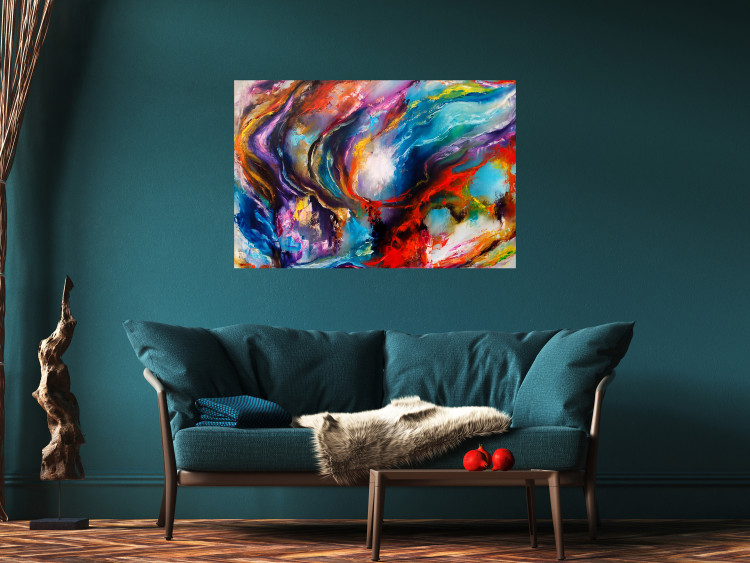 Canvas Print Supernova (1-part) wide - modernist abstraction in color 127290 additionalImage 3