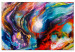 Canvas Print Supernova (1-part) wide - modernist abstraction in color 127290