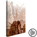 Canvas Print High mountains in sepia - landscape with a monolith in the foreground 127890 additionalThumb 6