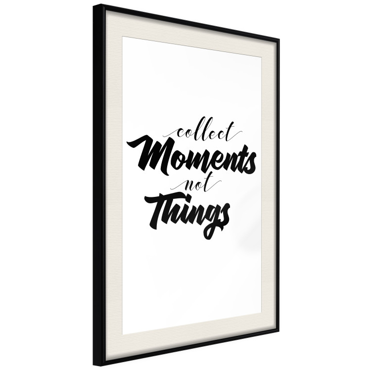 Poster Collect Moments Not Things - English text on white background 129590 additionalImage 2