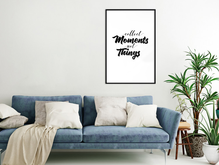 Poster Collect Moments Not Things - English text on white background 129590 additionalImage 18