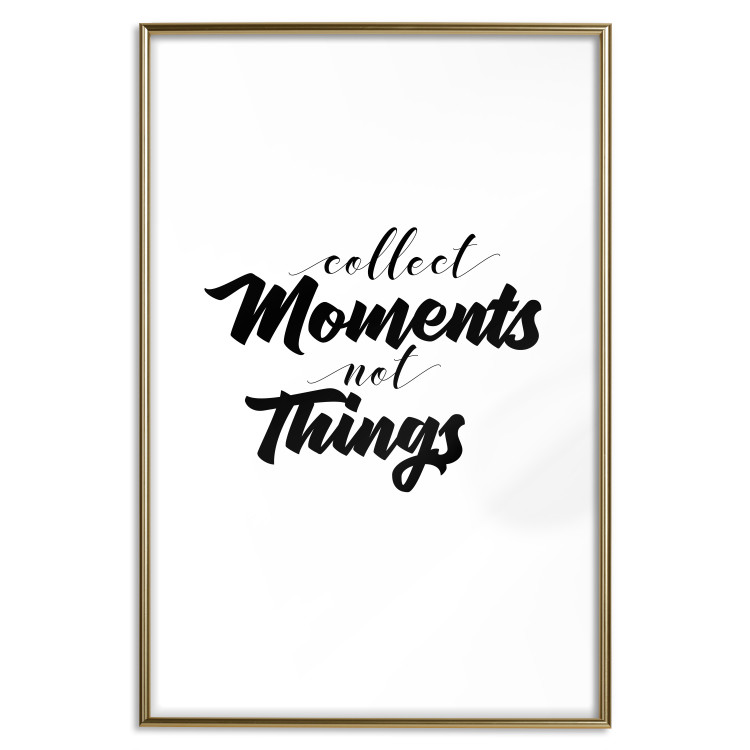 Poster Collect Moments Not Things - English text on white background 129590 additionalImage 16