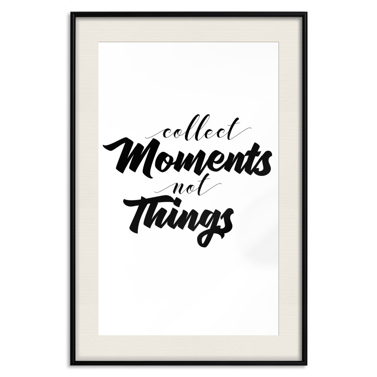 Poster Collect Moments Not Things - English text on white background 129590 additionalImage 19