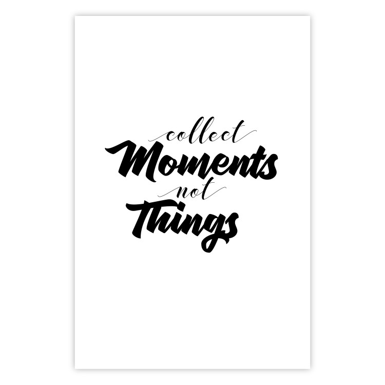 Poster Collect Moments Not Things - English text on white background 129590 additionalImage 25