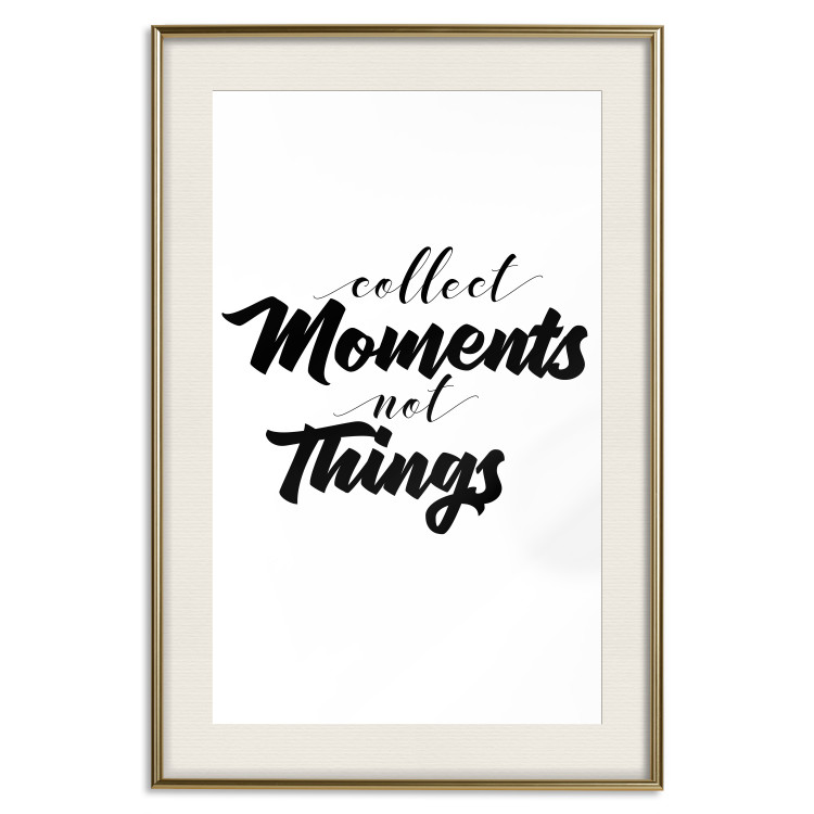 Poster Collect Moments Not Things - English text on white background 129590 additionalImage 20