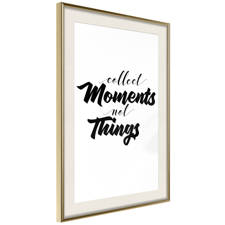 Poster Collect Moments Not Things - English text on white background 129590 additionalImage 3