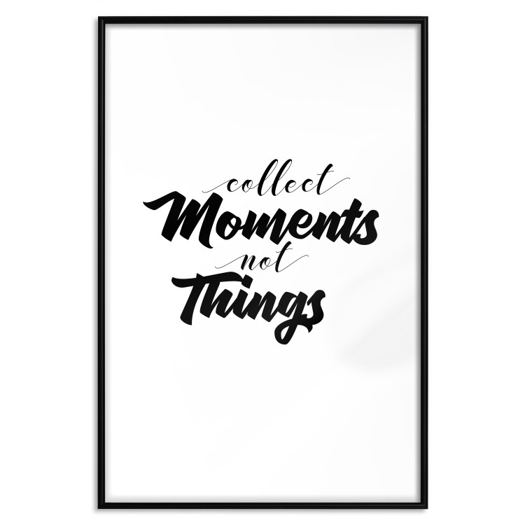 Poster Collect Moments Not Things - English text on white background 129590 additionalImage 15
