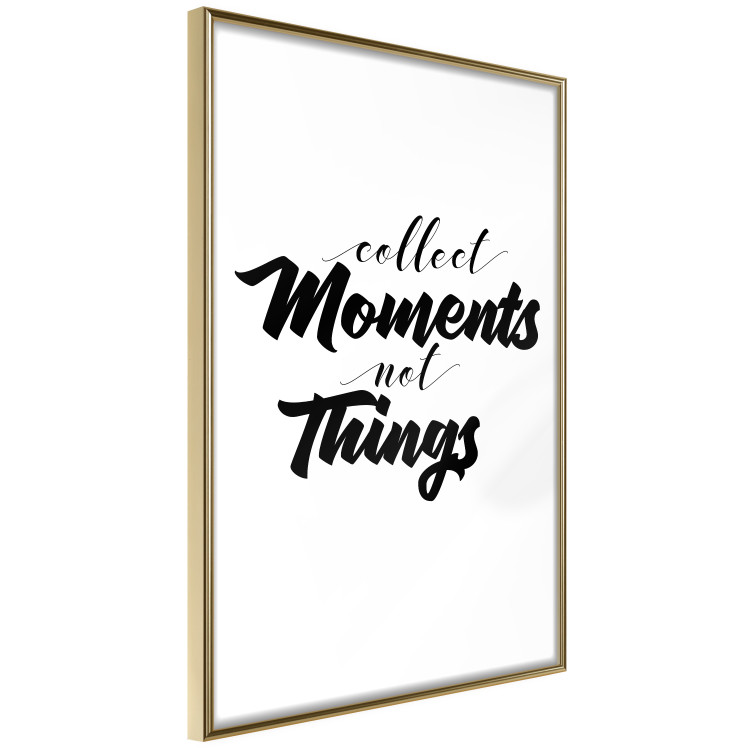 Poster Collect Moments Not Things - English text on white background 129590 additionalImage 12