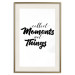 Poster Collect Moments Not Things - English text on white background 129590 additionalThumb 20