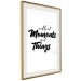 Poster Collect Moments Not Things - English text on white background 129590 additionalThumb 3