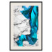 Wall Poster Strong Attraction - blue and abstract pattern on a marble background 129790 additionalThumb 22