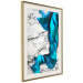 Wall Poster Strong Attraction - blue and abstract pattern on a marble background 129790 additionalThumb 3