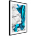 Wall Poster Strong Attraction - blue and abstract pattern on a marble background 129790 additionalThumb 8
