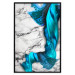 Wall Poster Strong Attraction - blue and abstract pattern on a marble background 129790 additionalThumb 20