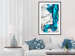 Wall Poster Strong Attraction - blue and abstract pattern on a marble background 129790 additionalThumb 18