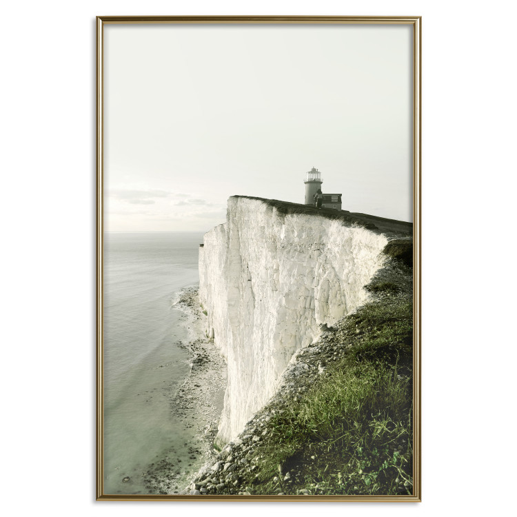 Wall Poster On the Edge - landscape of a gigantic cliff with a lighthouse on top 130290 additionalImage 21